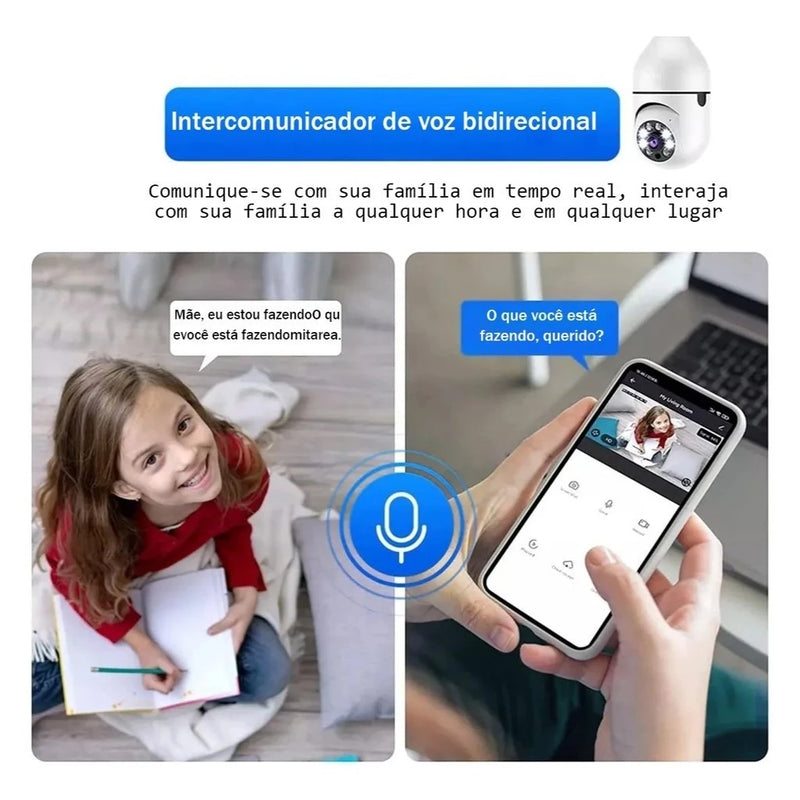 Kit 2 Câmeras de Segurança com Bocal