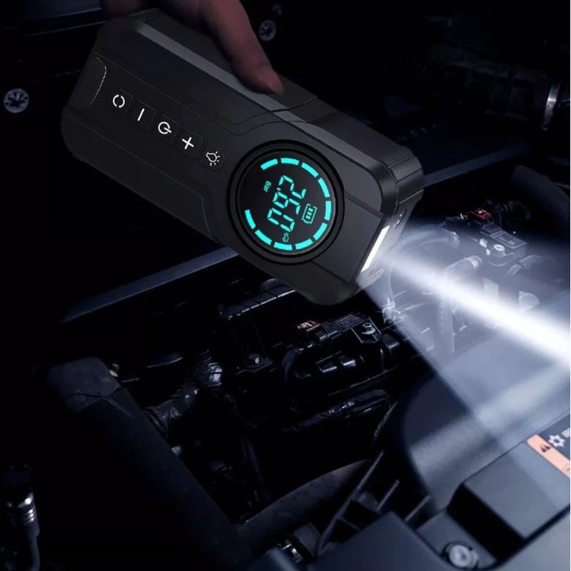 Bomba de Ar Portátil 4 em 1 com Carregador de Bateria